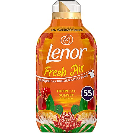 Detergent Rufe - LENOR Balsam de Rufe Ultra Concentrat Tropical Sunset 770 ml (55 spalari)