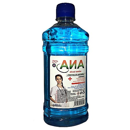 Produse Dezinfectante-Antibacteriene - ANA Alcool Sanitar (Spirt) 70% 500 ml