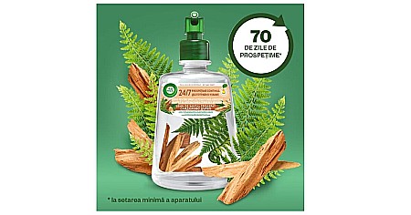 AIRWICK Rezerva Odorizant Fara Aerosoli Lemn de Santal Proaspat 228 ml [1]
