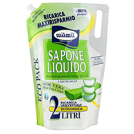Sapunuri - MilMil Rezerva Sapun Lichid Aloe Vera 2L