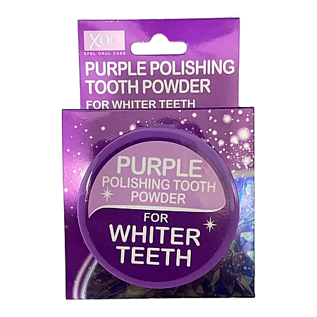 Ingrijirea corpului - XPEL XOC Pudra pt Albirea Dintilor Purple Polishing Tooth Powder 30 g