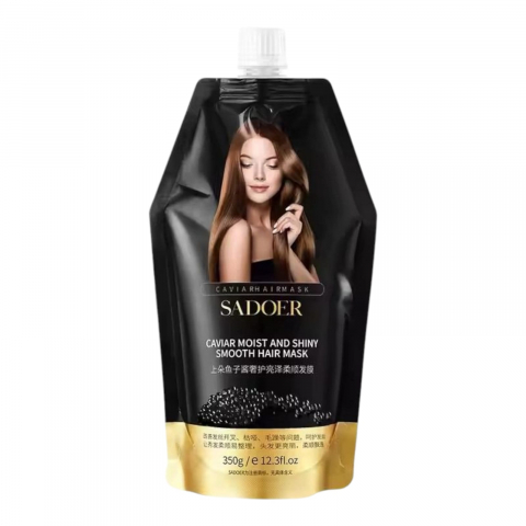 Masca & Gel de par - SADOER Masca de Par cu Caviar Shiny Smooth 350g