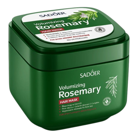 Ingrijire Personala - SADOER Masca de Par Fortifianta cu Rozmarin, Acid Hialuronic si Vitamina E pt Regenerare & Volum 500ml
