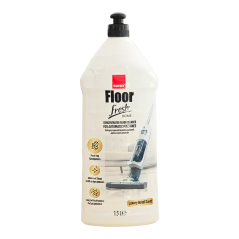 Noutati - SANO Floor Fresh Luxury Hotel Detergent Pardoseli Fara Spumare pt Aspiratoare cu Spalare 1.5L