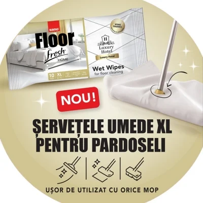 SANO Floor Lavete Umede pt Pardoseli Fresh Boutique Hotel (70*40cm) 10 buc [1]