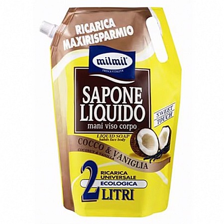 Sapunuri - MilMil Rezerva Sapun Lichid Cocos & Vanilie 2L