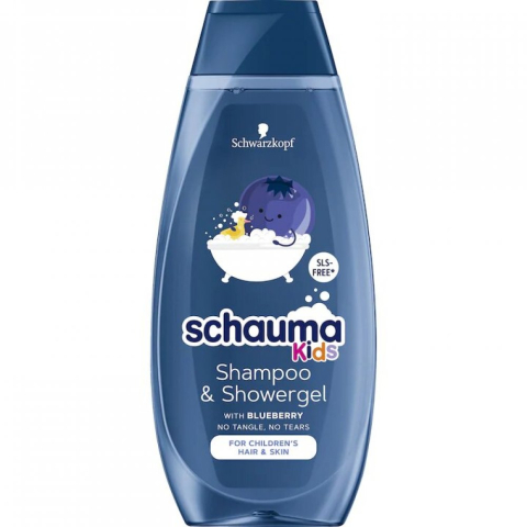 Cosmetice copii - SCHAUMA KIDS Sampon & Gel de Dus pt Baieti - Coacaze 400 ml