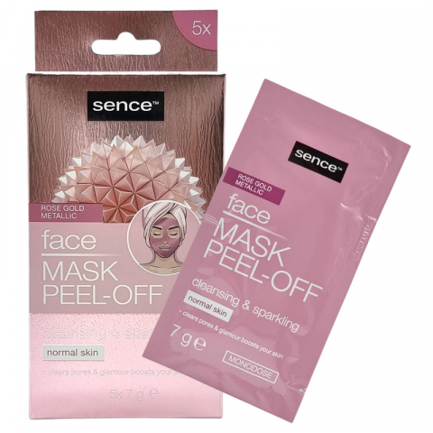 SENCE BEAUTY Masca de Fata Rose Gold Peel-off Mask 5 buc x 7g [1]