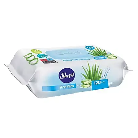 Servetele Umede - SLEEPY Servetele Umede cu Capac Aloe Vera 120 buc