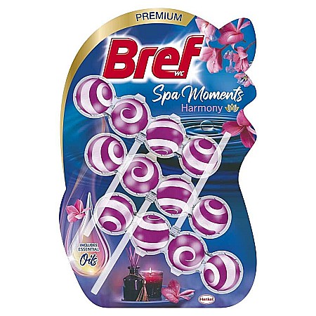 Produse de uz casnic - BREF Premium Spa Moments Odorizant Toaleta Harmony 3 x 50 g