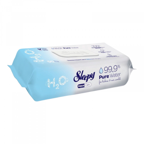 Cosmetice copii - SLEEPY Servetele Umede cu Capac pt Bebelusi 99.9% Pure Water 50 buc