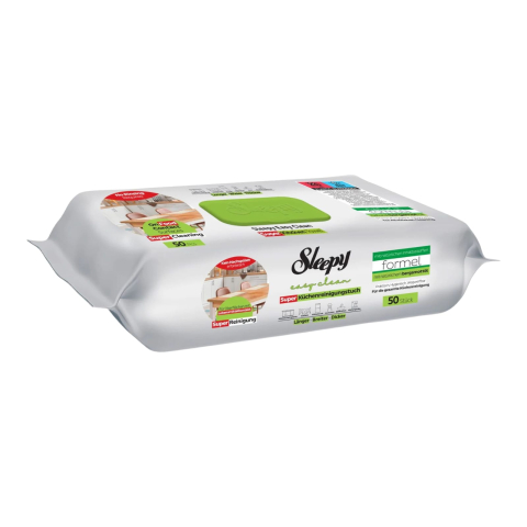 Bucatarie - SLEEPY Servetele Umede Kitchen Towel pt Bucatarie cu Ulei Natural de Bergamota 50 buc