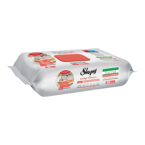 Noutati - SLEEPY Servetele Umede Kitchen Towel pt Bucatarie cu Ulei Natural de Grapefruit 50 buc