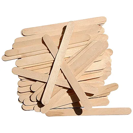 Produse pentru ras - ORANJOLLIE Spatule Medii Lemn Unica Folosinta pt Epilare cu Ceara SET 50 buc