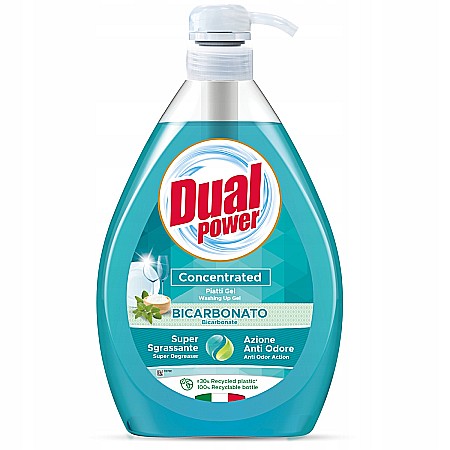 Bucatarie - DUAL Power – Gel de Vase Concentrat Bicarbonat & Salvie Antibacterian 1000ml