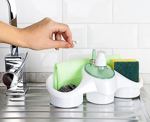 URVE Dispenser Detergent Lichid 250 ml + Suport Burete [2]