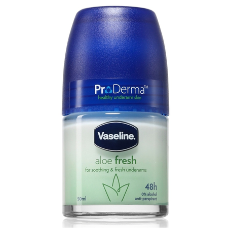 Deodorante & Parfumuri - VASELINE Deodorant Roll-on Antiperspirant Pro Derma Aloe Vera, 50 ml
