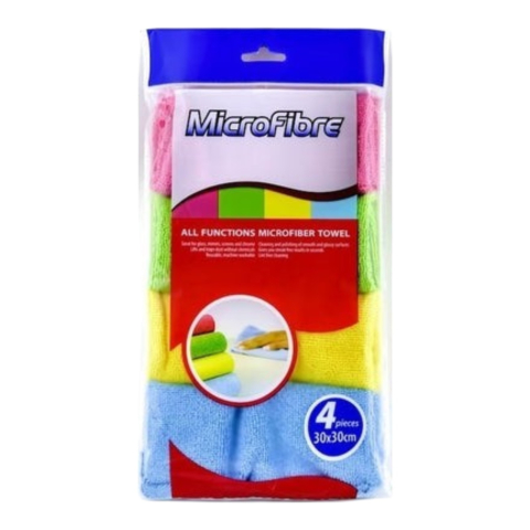 Diverse produse de uz casnic - VERTEX Lavete Microfibra 30x30cm Set 4 Buc