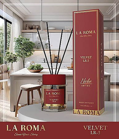 LA ROMA NICHE Odorizant Camera cu Betisoare VELVET 120 ml [1]