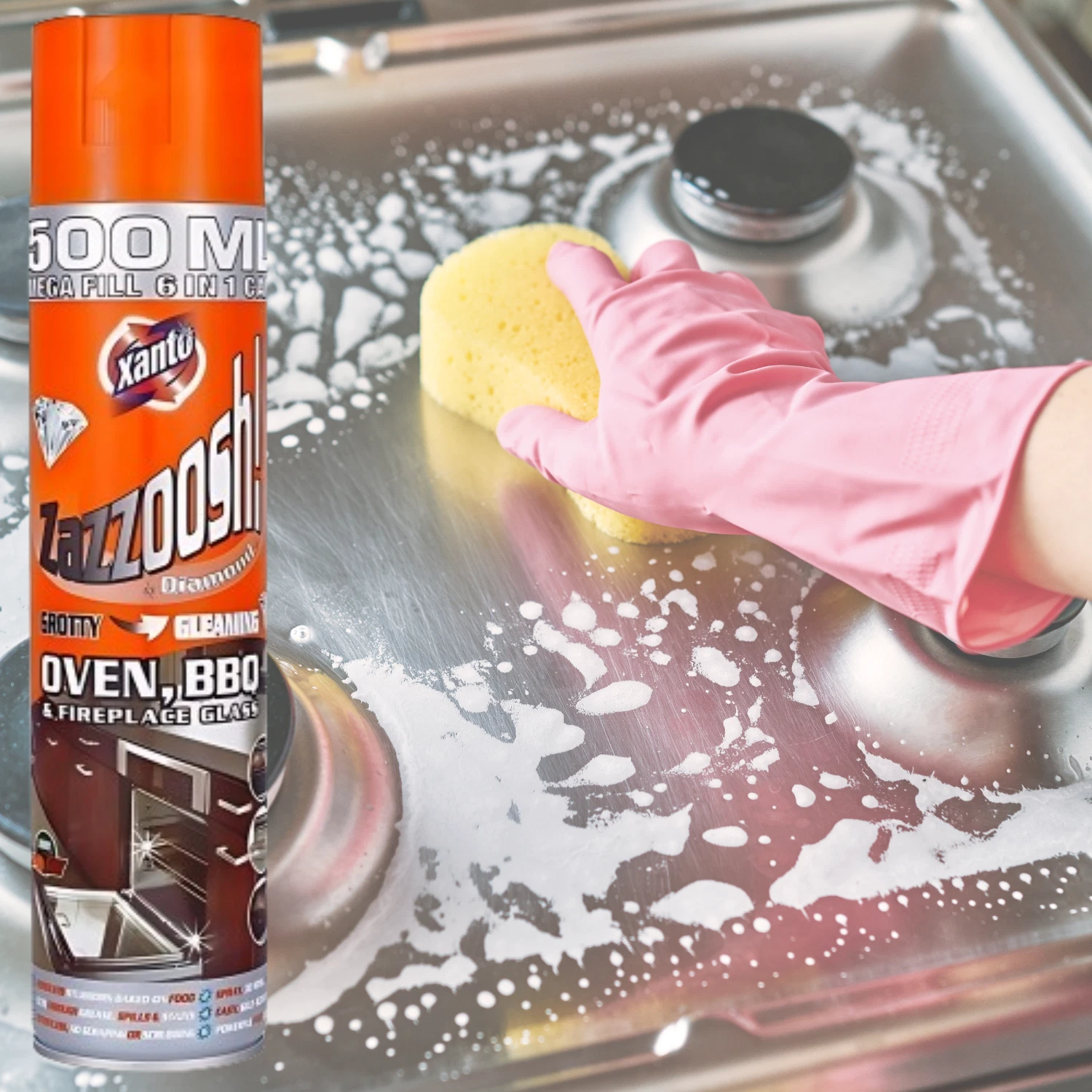 XANTO Zazoosh Spuma Spray pt Curtare Cuptor & Gratar 500 ml [2]