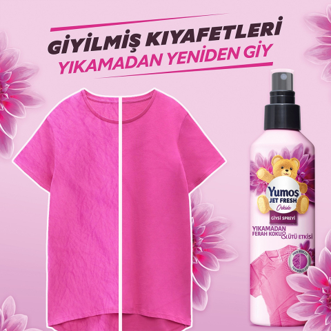 YUMOS Jet Spray Odorizant Textile Anti Sifonare - Elimina Cutele Orhidee Salbatica 200 ml [1]