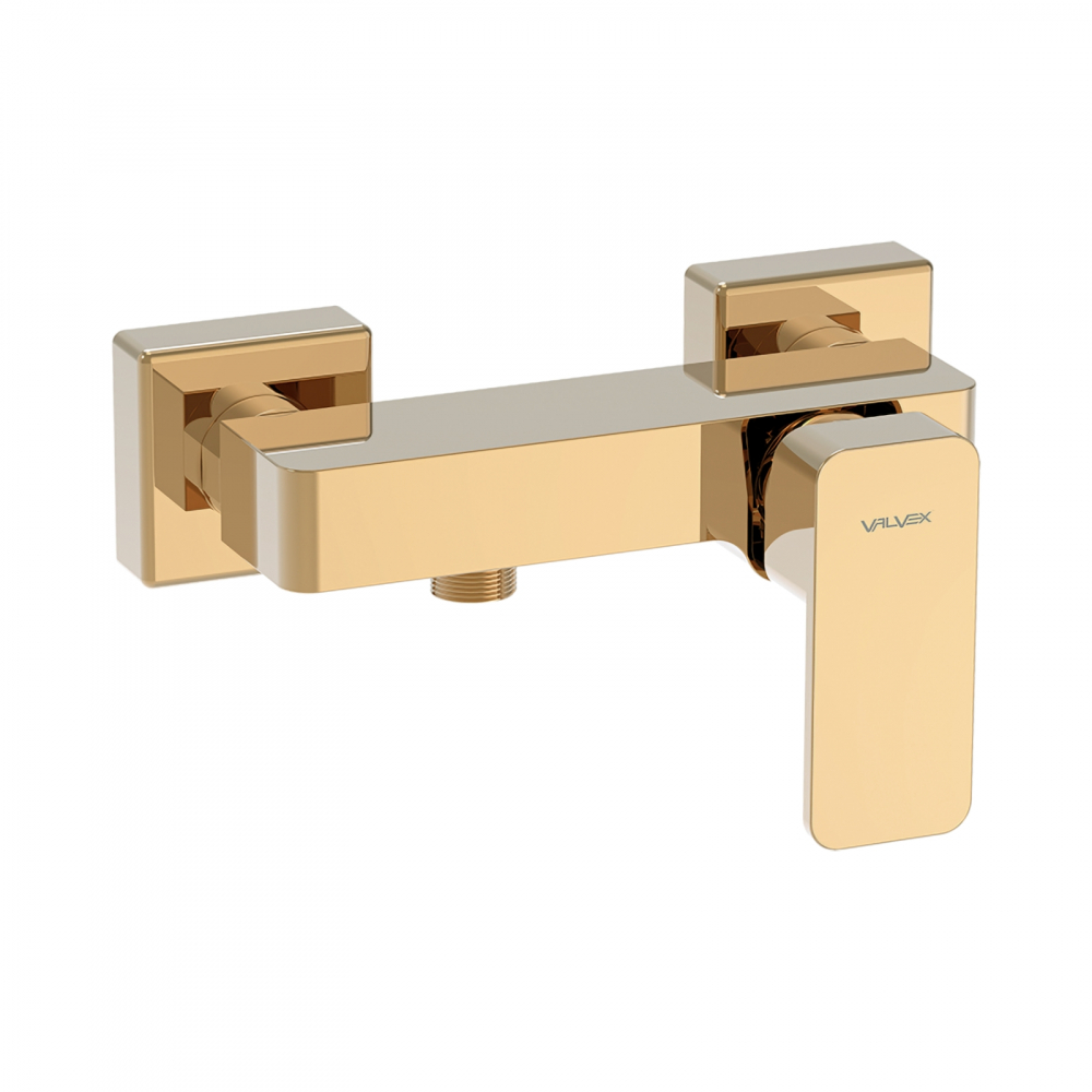 Baterie pentru dus cu montaj pe perete LOFT Gold Valvex [1]