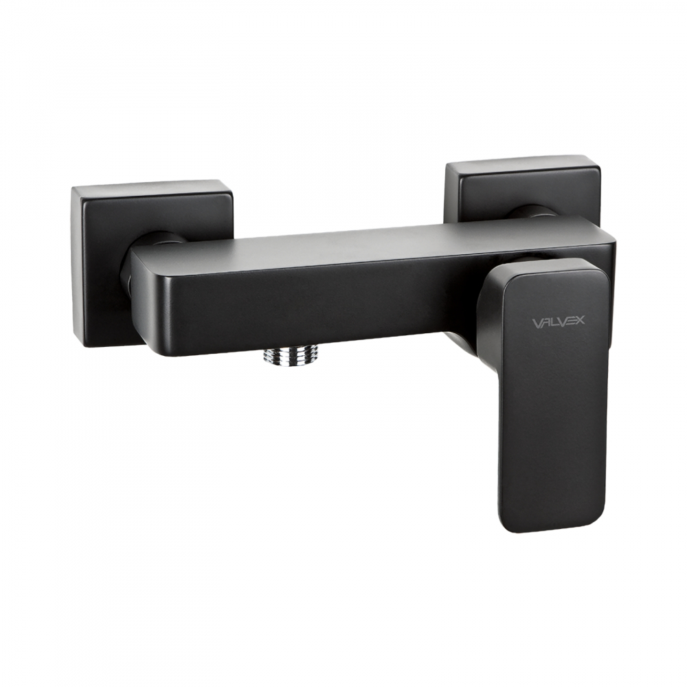 Baterie pentru dus cu montaj pe perete LOFT Black Valvex [1]