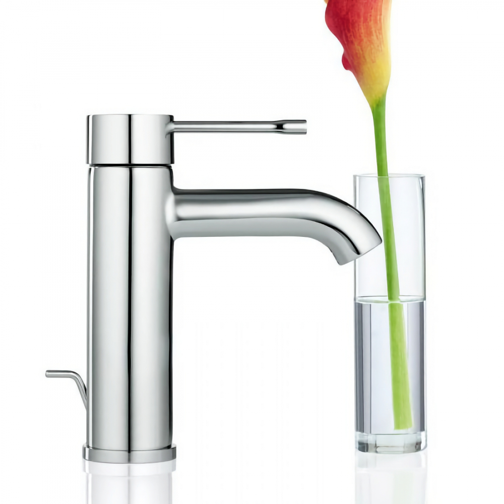Baterie lavoar Grohe Essence S size, pipa rotunjita, ventil pop-up, crom [2]