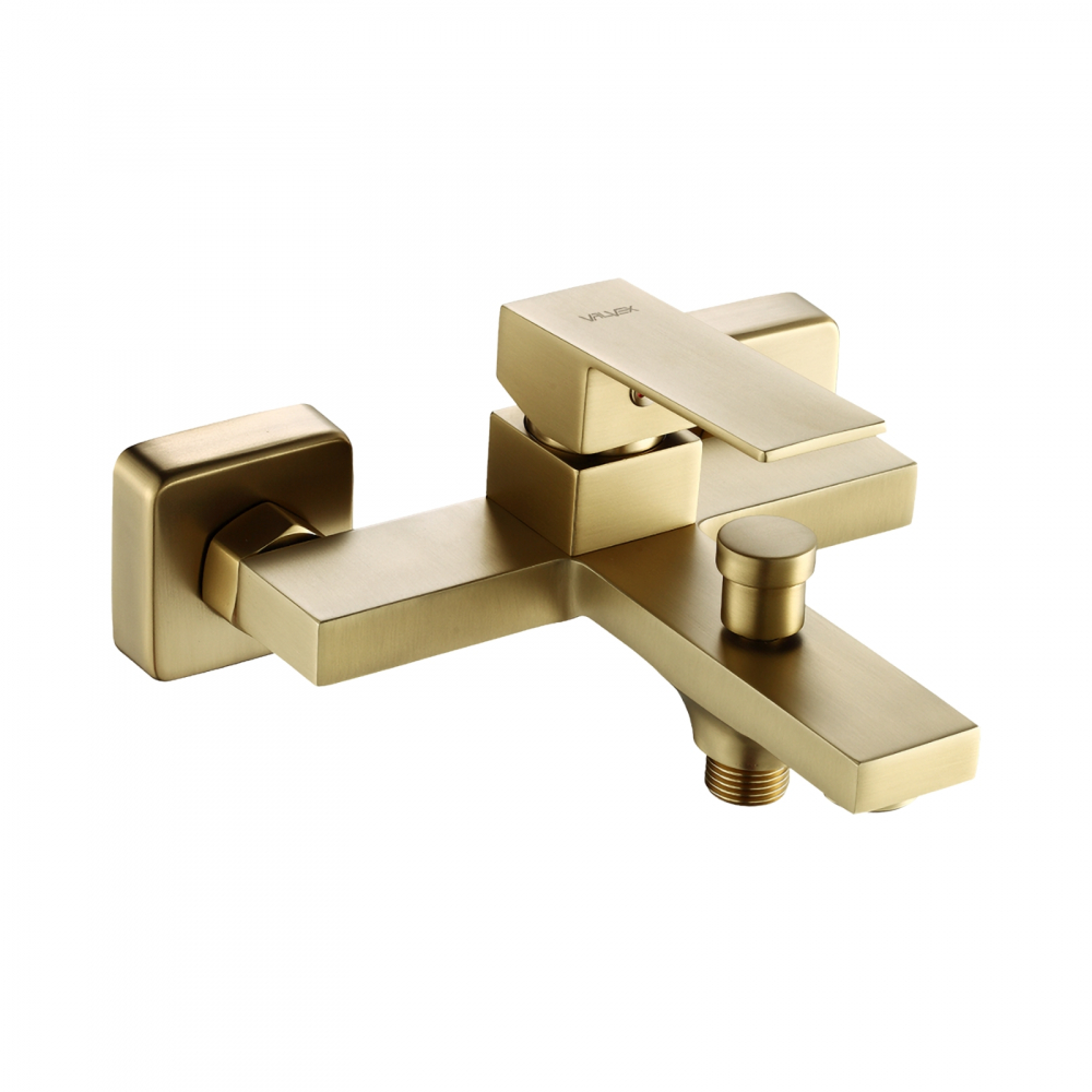 Baterie pentru cada si dus cu montaj pe perete ARS Brushed Gold Valvex [1]