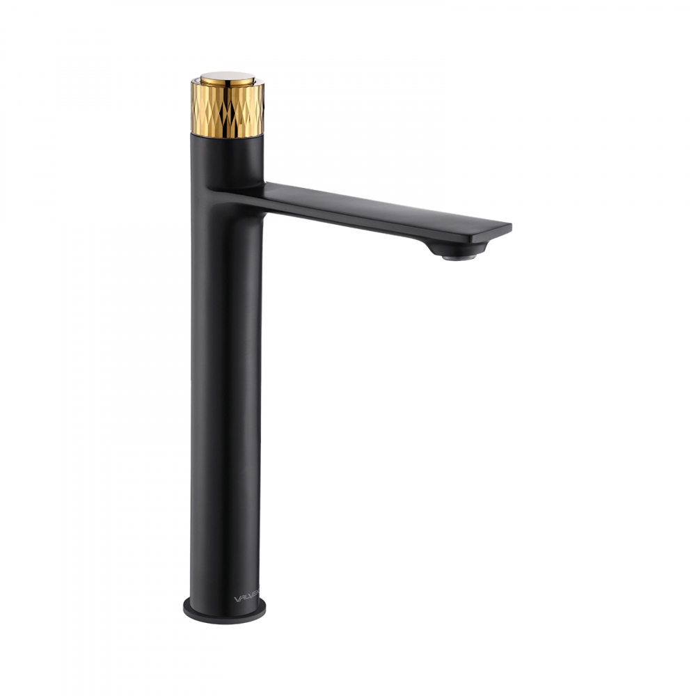 Baterie stativa inalta pentru lavoar DECOR Black&Gold Valvex [1]