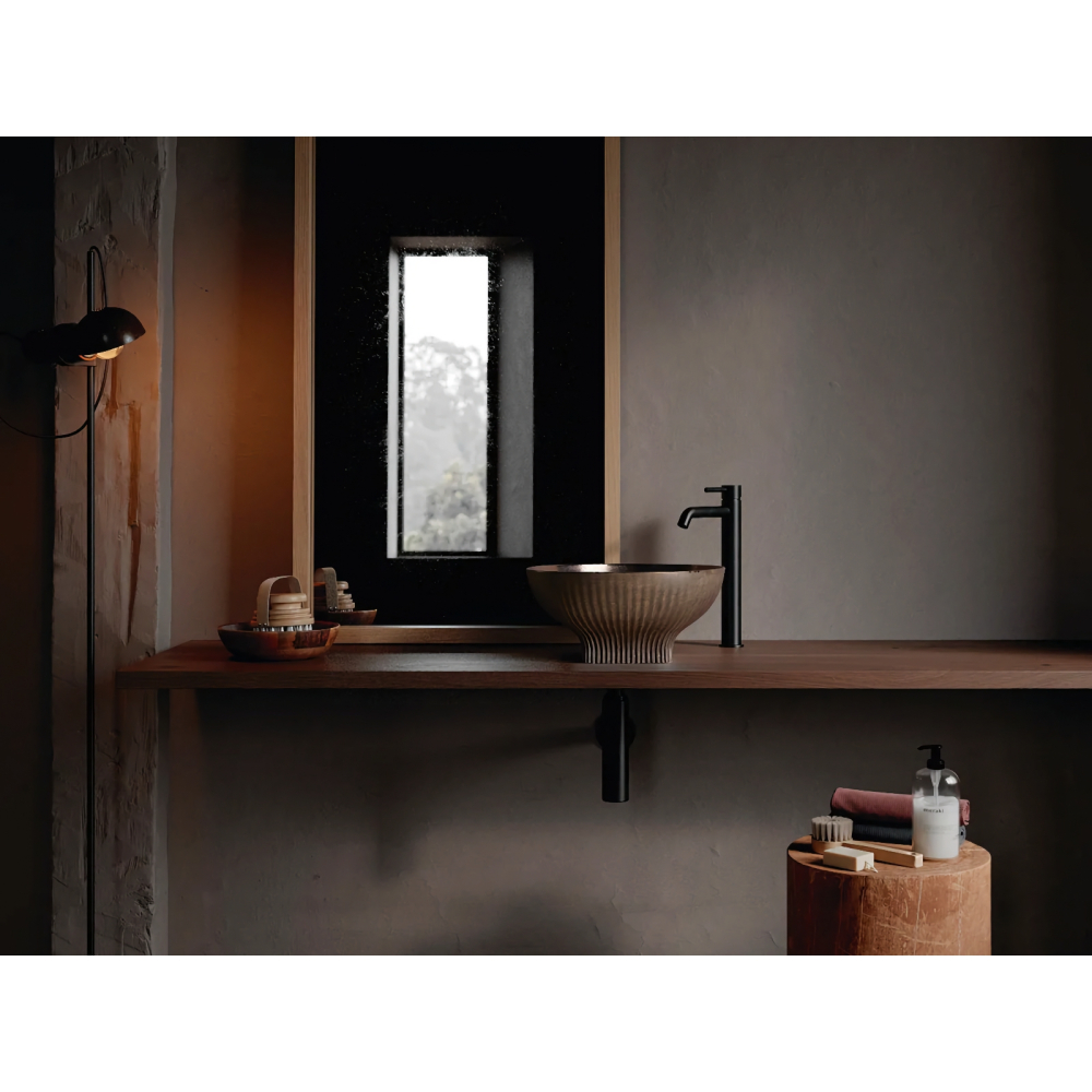 Lavoar pe blat Bathco DOBRA BLACK AGED 380x180 mm [2]