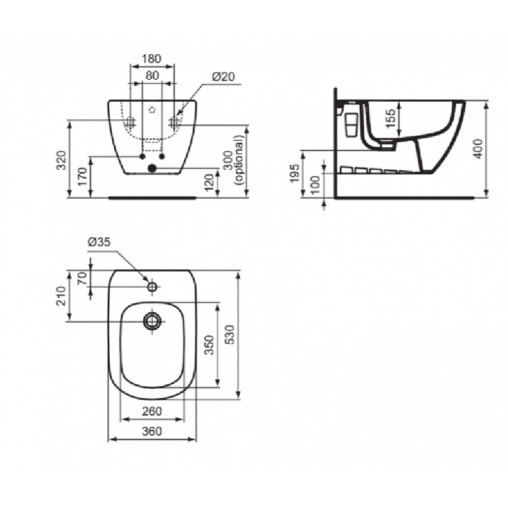 Bideu suspendat Tesi Ideal Standard [5]
