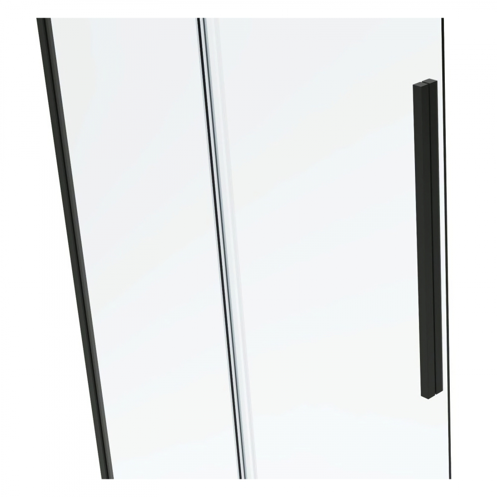 Cabina de dus dreptunghiulara INFINITY 100 x 80 x 200, finisaj negru mat, usa culisanta, sticla 6 mm Belform [4]