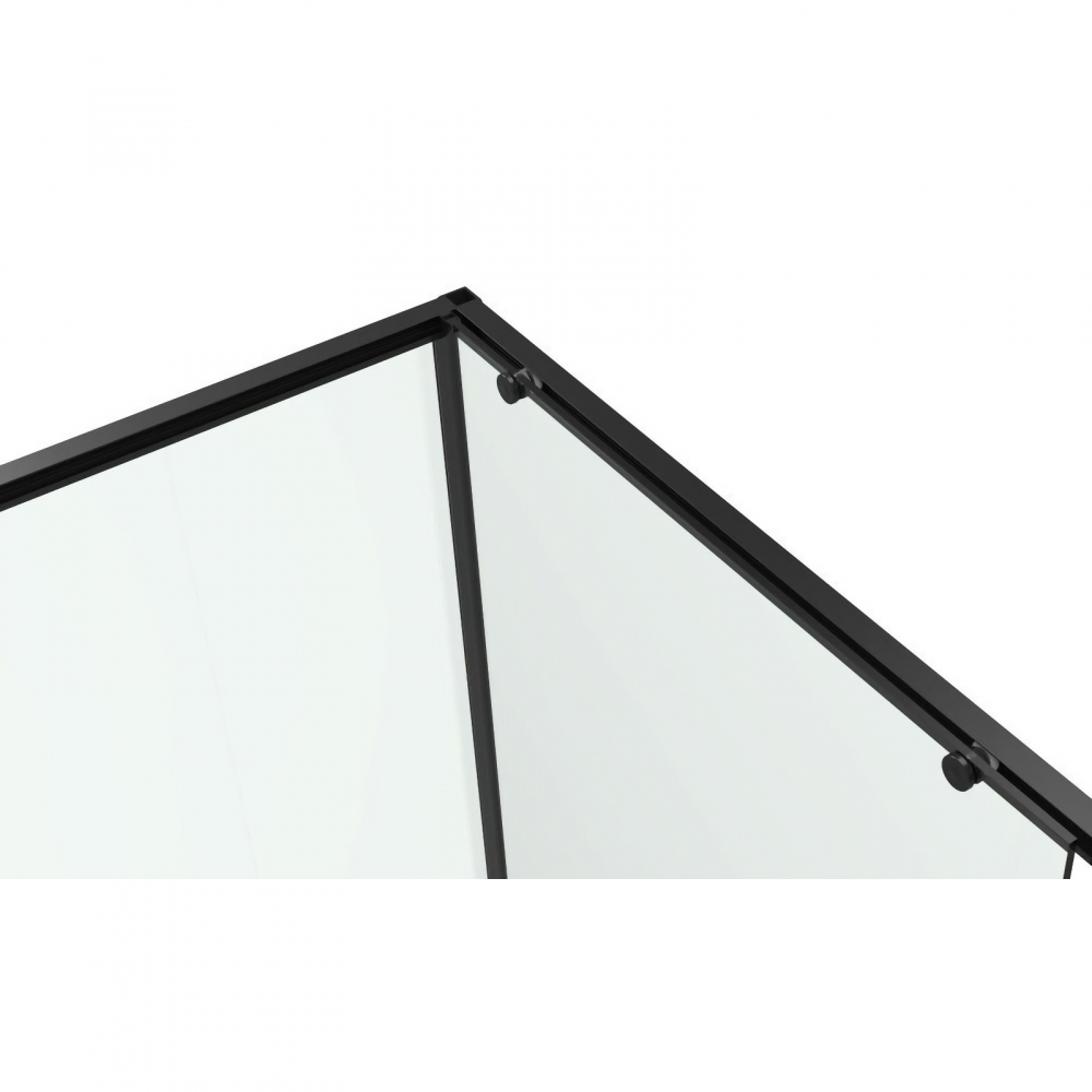 Cabina de dus dreptunghiulara INFINITY 100 x 80 x 200, finisaj negru mat, usa culisanta, sticla 6 mm Belform [5]