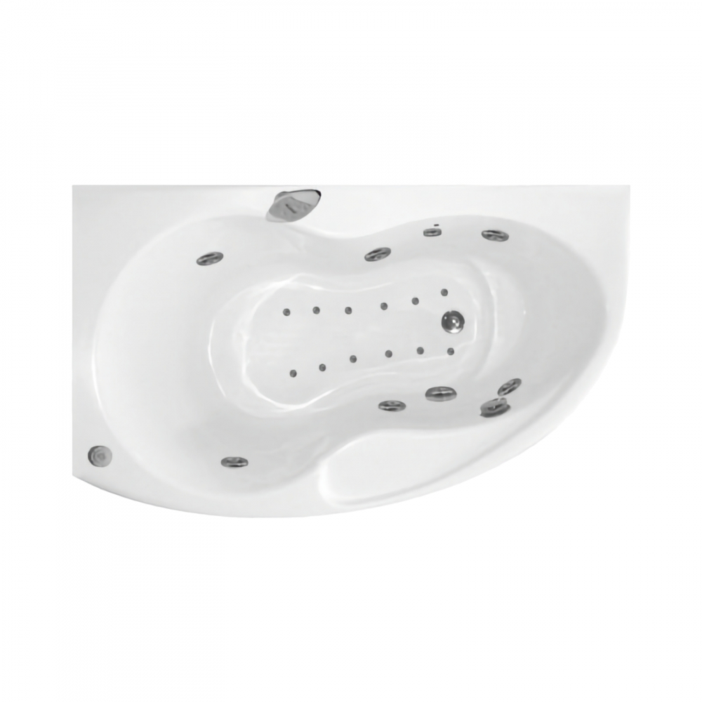 Cada de baie asimetrica dreapta KONI Duo Tronic 156 x 90 x 50 cm Belform [1]