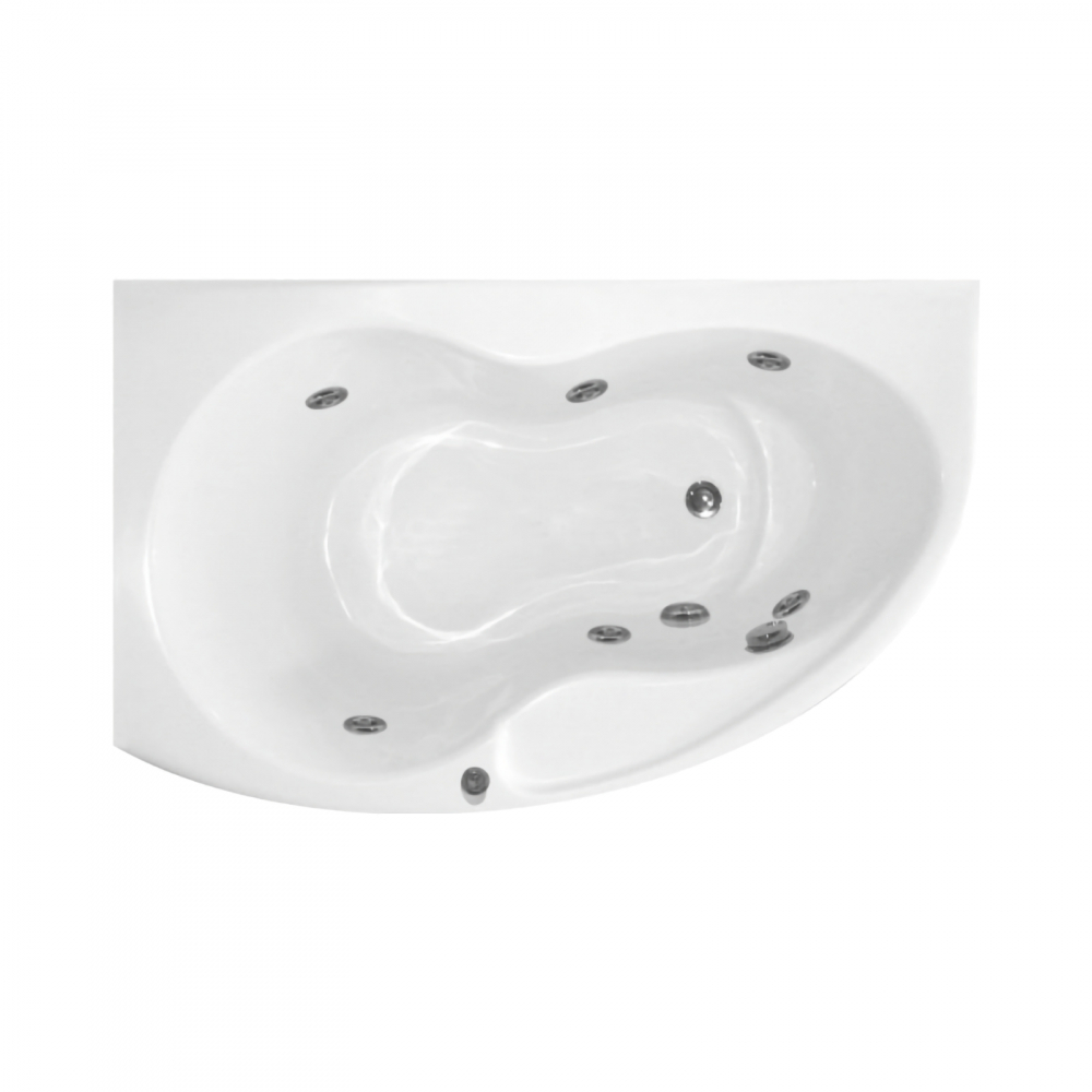 Cada de baie asimetrica dreapta KONI Hidro 156 x 90 x 50 cm Belform [1]