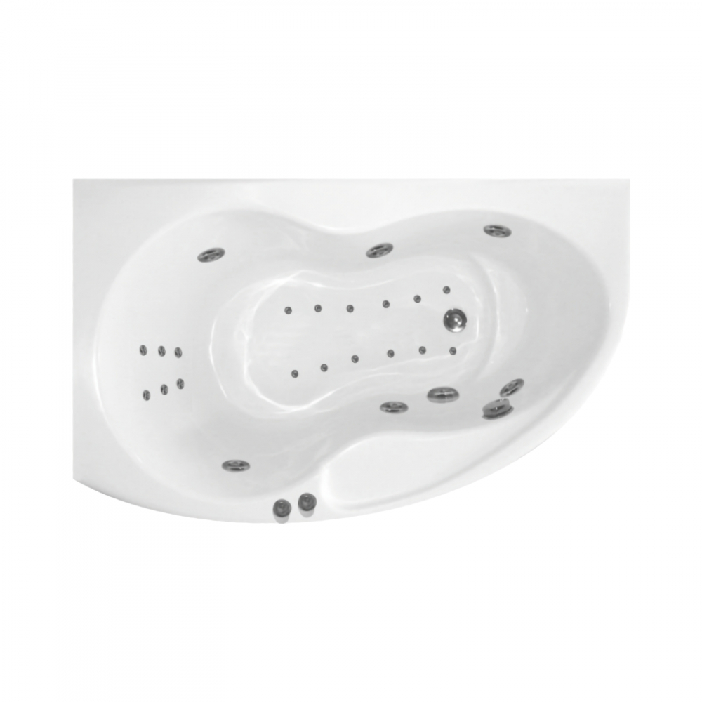 Cada de baie asimetrica dreapta KONI Hidro Air 156 x 90 x 50 cm Belform [1]