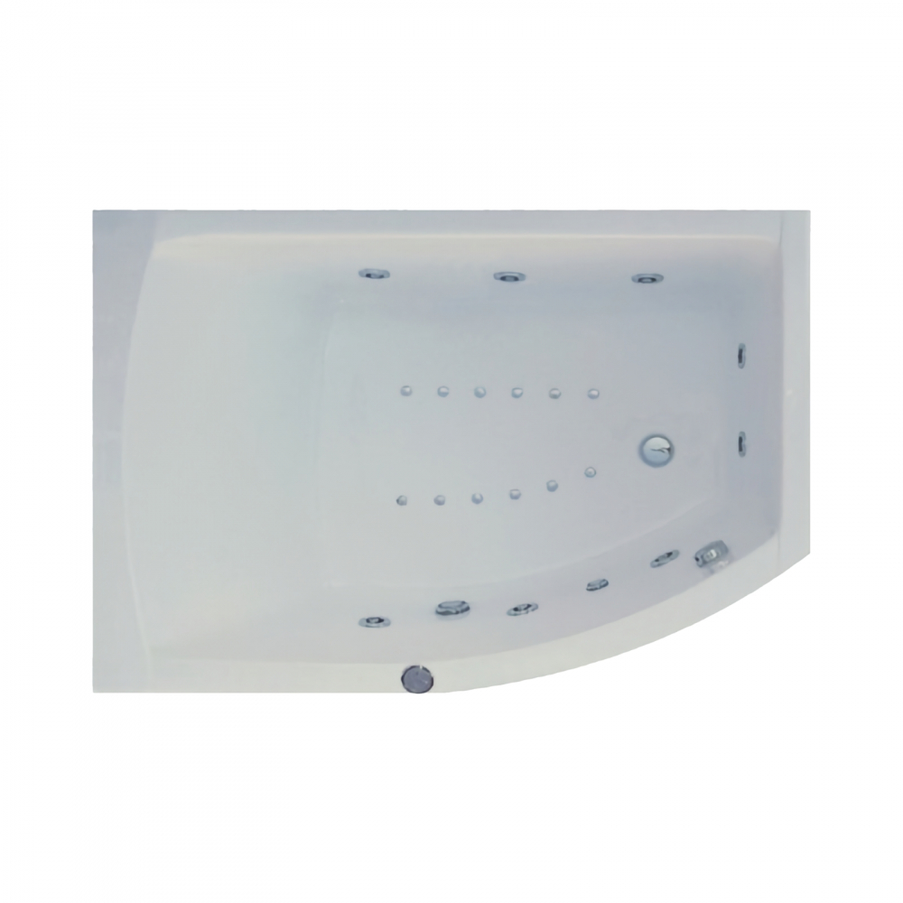 Cada de baie asimetrica dreapta MAGNUS Duo Light 160 x 115 x 80 cm Belform [1]