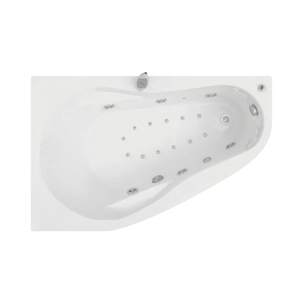Cada de baie asimetrica dreapta MELANCHOLIA Duo Tronic 150 x 100 x 43 cm Belform [1]