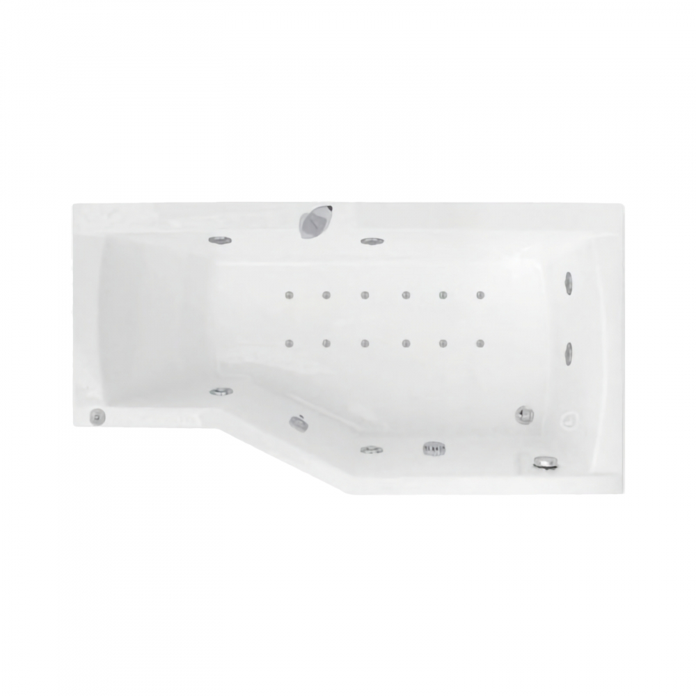 Cada de baie asimetrica dreapta Duo Tronic 170 x 90 x 70 cm NOA Belform [1]