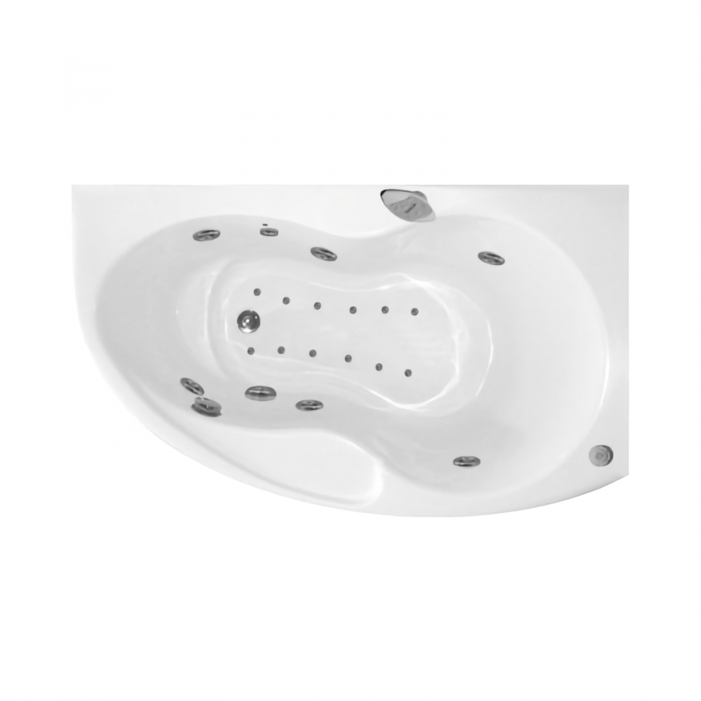 Cada de baie asimetrica stanga KONI Duo Tronic 156 x 90 x 50 cm Belform [1]