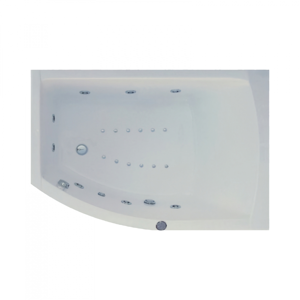Cada de baie asimetrica stanga MAGNUS Duo Light 160 x 115 x 80 cm Belform [1]