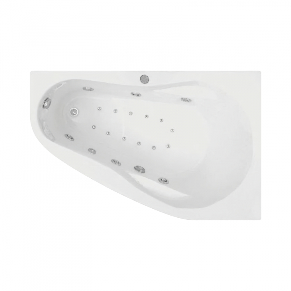 Cada de baie asimetrica stanga MELANCHOLIA Duo Light 150 x 100 x 43 cm Belform [1]