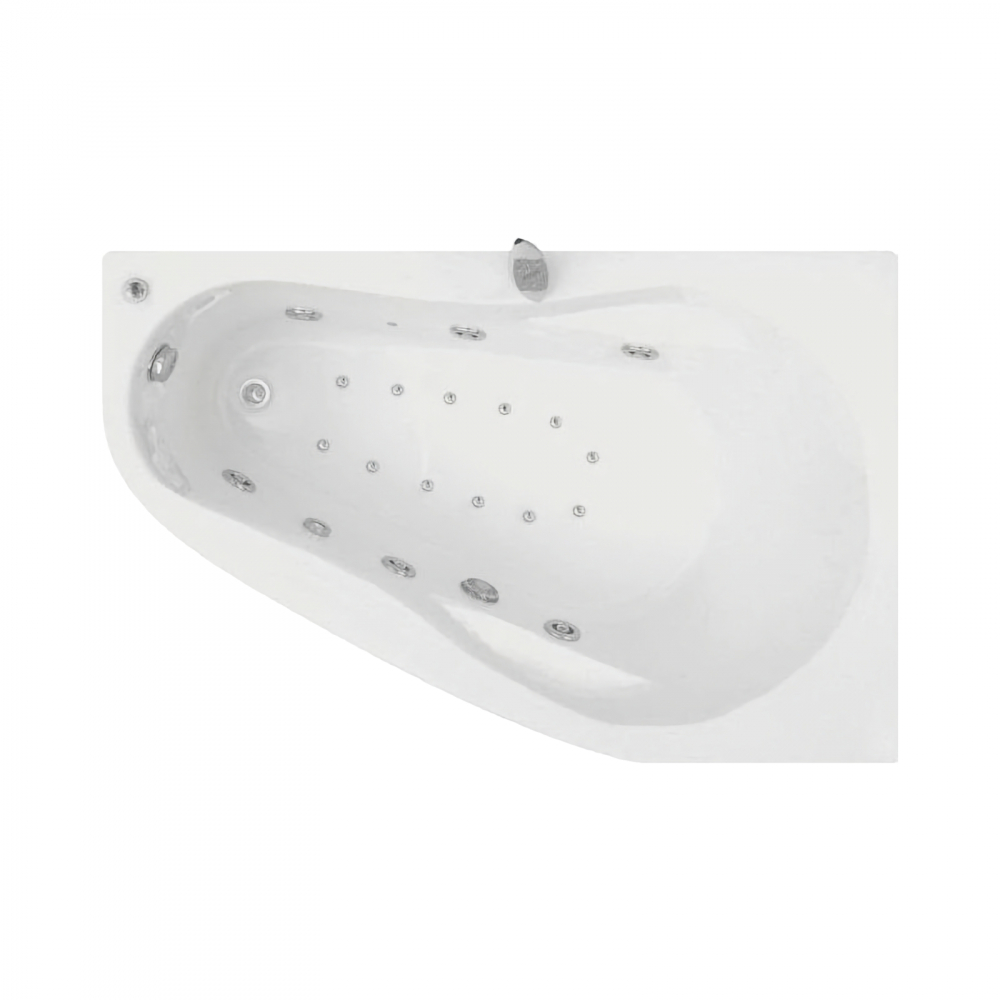 Cada de baie asimetrica stanga MELANCHOLIA Duo Tronic 150 x 100 x 43 cm Belform [1]