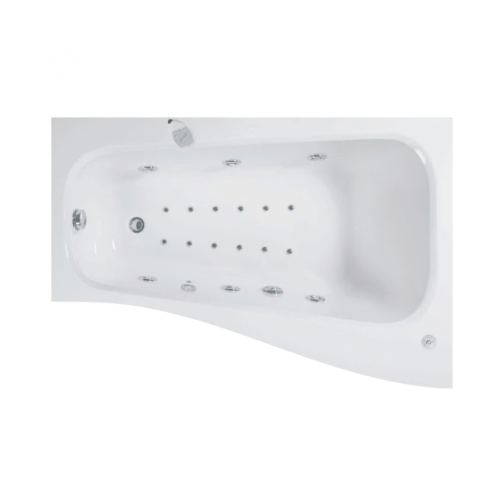 Cada de baie asimetrica stanga SENSO Duo Tronic 150 x 100 x 70 cm Belform [1]