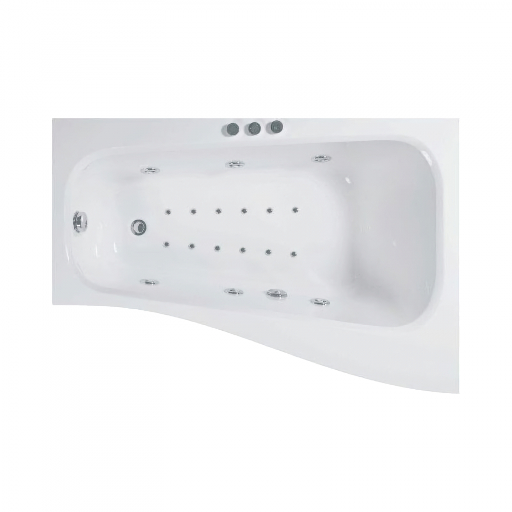 Cada de baie asimetrica stanga SENSO Hidro Air 150 x 100 x 70 cm Belform [1]