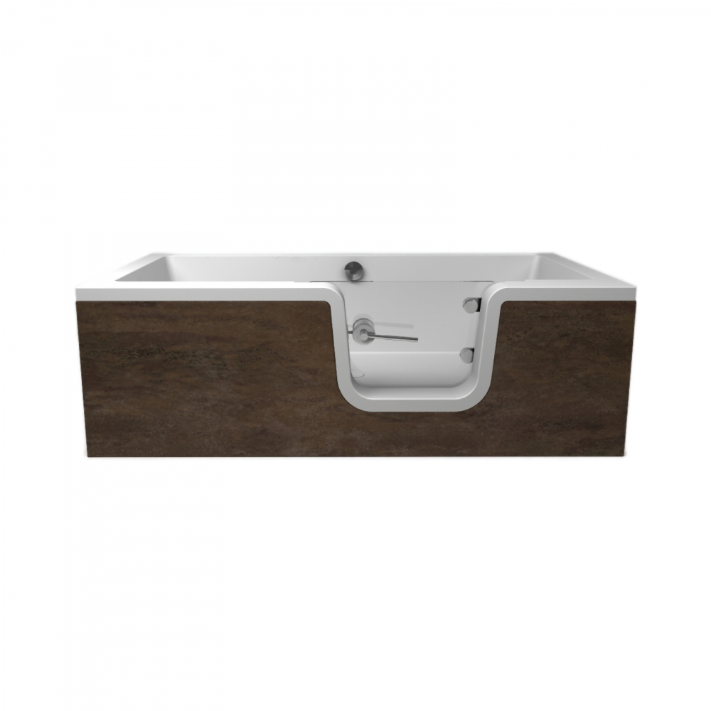 Cada de baie Carmen cu usa din sticla 170 x 80 x 55 cm Fibrex [6]