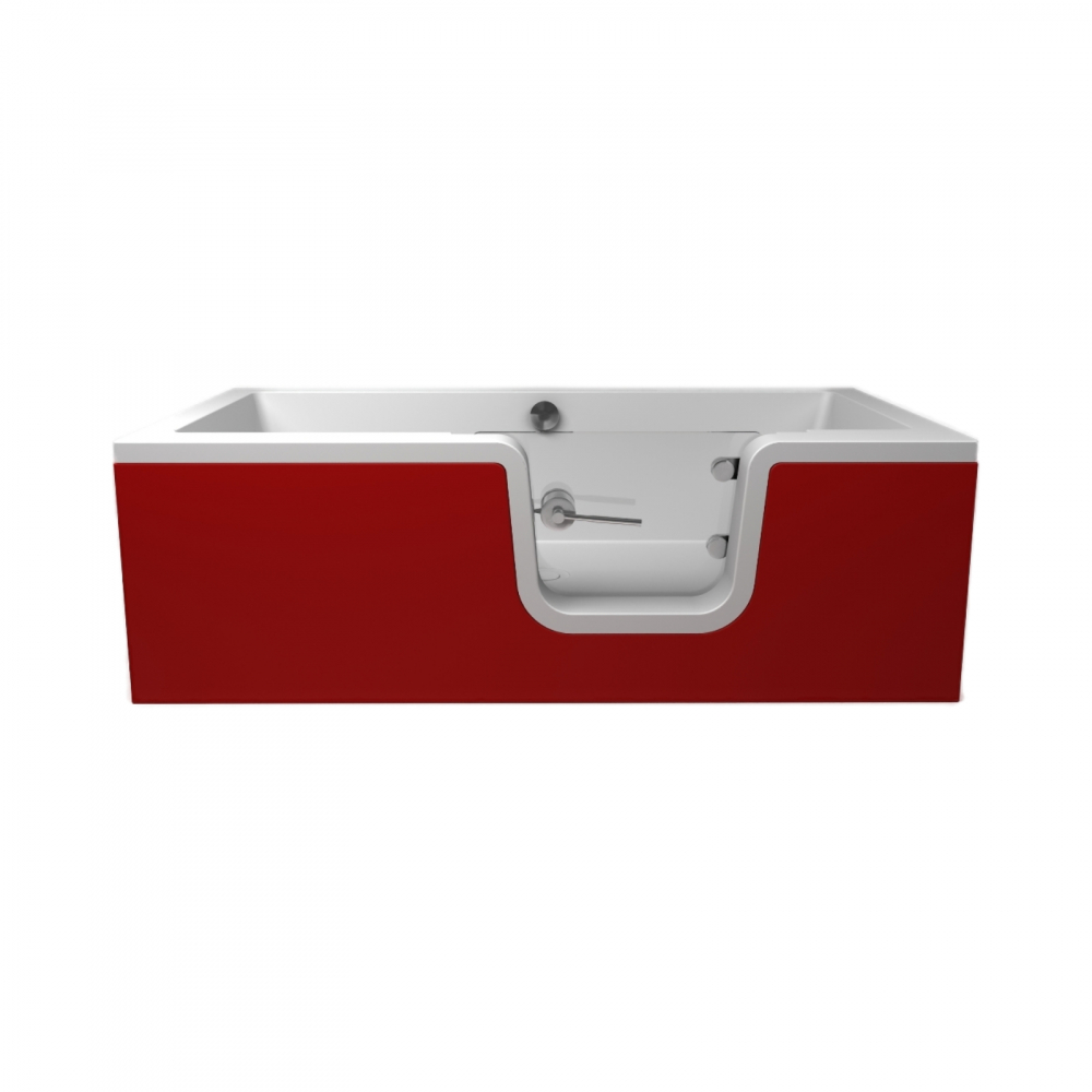 Cada de baie Carmen cu usa din sticla 170 x 80 x 55 cm Fibrex [7]
