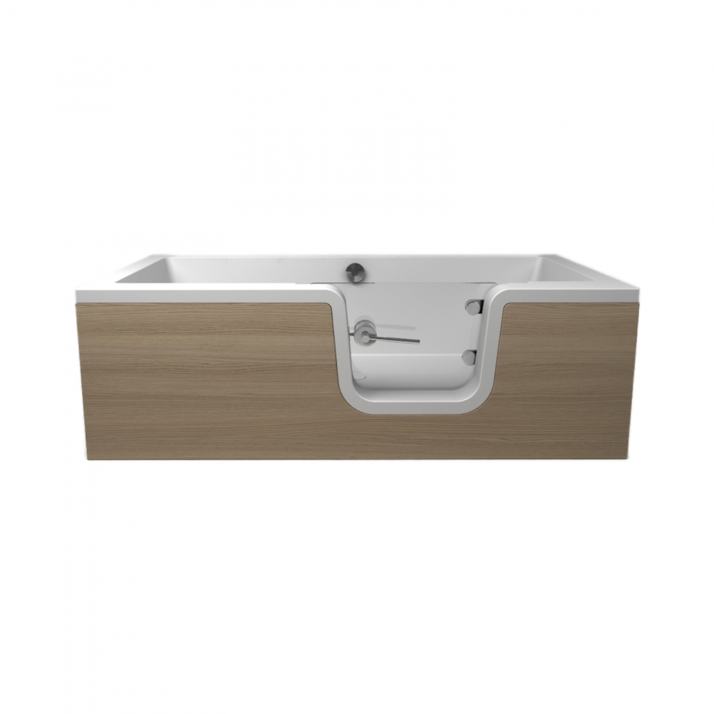 Cada de baie Carmen cu usa din sticla 170 x 80 x 55 cm Fibrex [5]