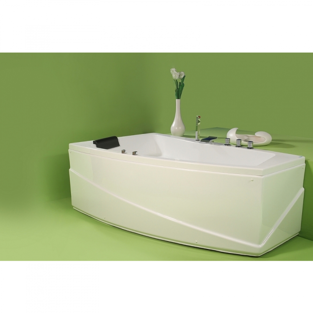 Cada de baie Greta, dreapta, alb 170 x 100 x 45 cm Fibrex [3]